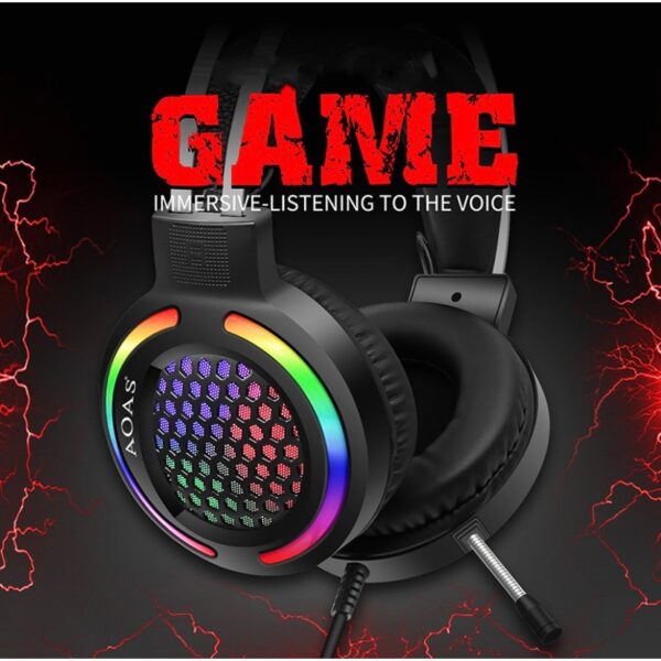 Fone Gamer Led Rgb Com Microfone Headset Pc Notebook - Imagem 10
