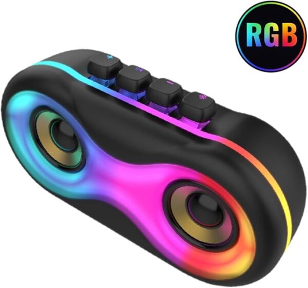 Caixa De Som Bluetooth Alto-falante Portátil Rgb USB Aux Sd KMS-6685 - Imagem 7