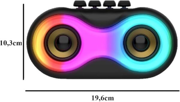 Caixa De Som Bluetooth Alto-falante Portátil Rgb USB Aux Sd KMS-6685 - Imagem 2