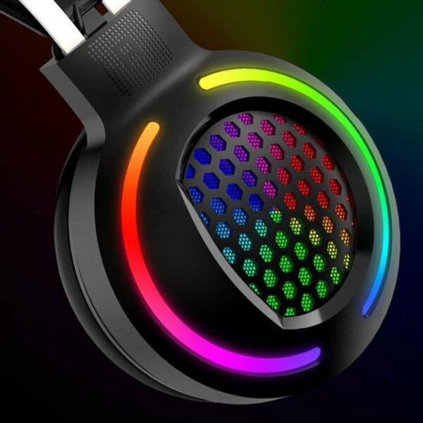 Fone Gamer Led Rgb Com Microfone Headset Pc Notebook - Imagem 7