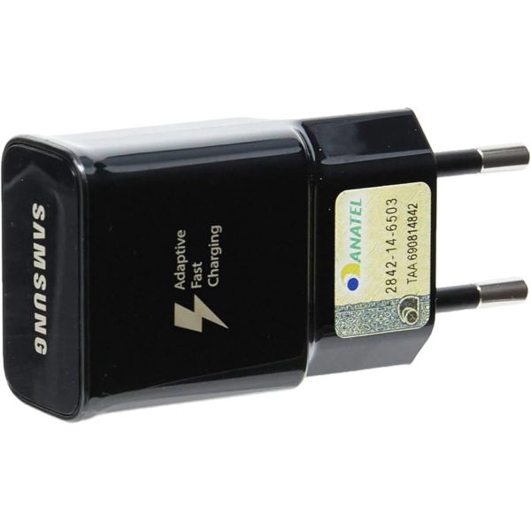 Carregador De Celular Compatível com Samsung Turbo V8 Branco / Preto - Imagem 3
