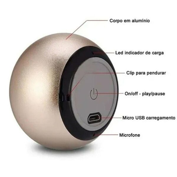 Mini Caixa De Som Portátil 3w USB Bluetooth Mini Speaker - Imagem 2