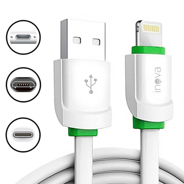 Cabo Carregador Micro Usb Celular V8 Turbo Reforçado Kd-305