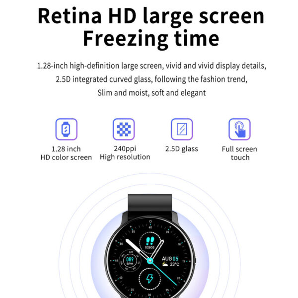 Smartwatch Zwear Zl02d Bt 4.0 Android Ios Tela 1.3 pol Preto - Imagem 3