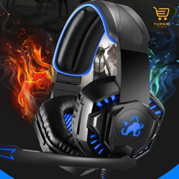 Headset Gamer Fone de ouvido HeadPhone Com Microfone - Imagem 3