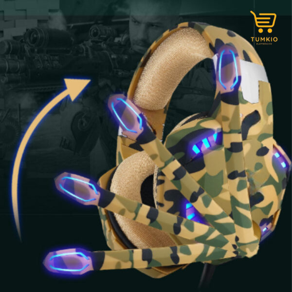 Headset Gamer Fone de ouvido HeadPhone Com Microfone - Imagem 2