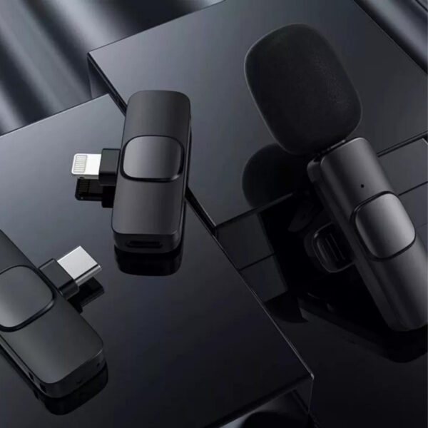 Microfone Lapela Wireless Sem Fio p/ iPhone Gravação - Imagem 5