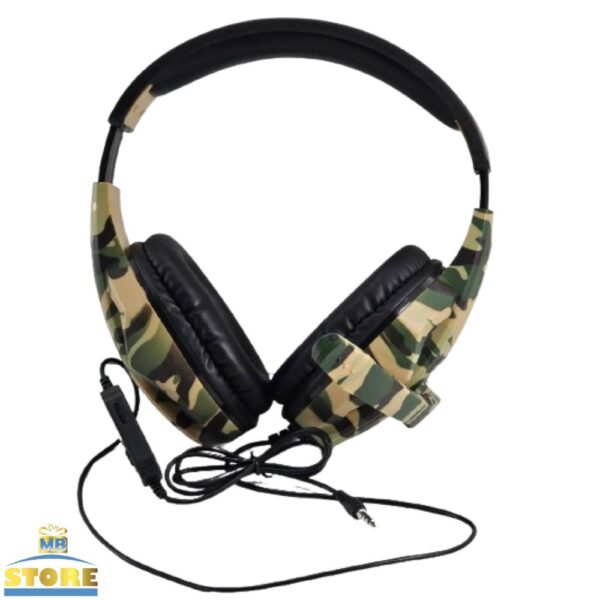 FONE GAMER PS4 XBOX PC HEADSET COM MICROFONE CAMUFLADO