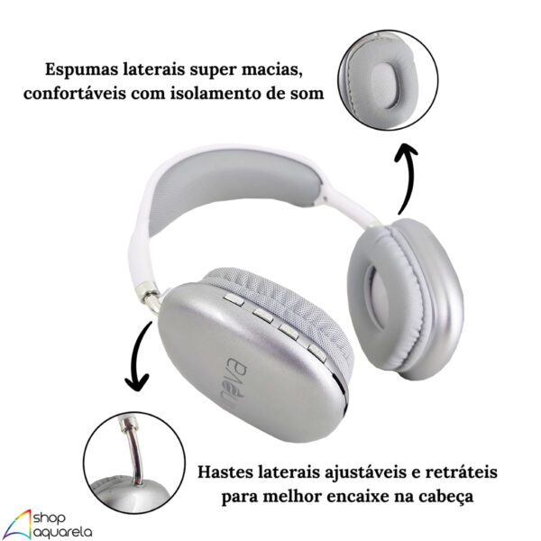 Fone de Ouvido Bluetooth Sem Fio Max Original Inova - Imagem 3