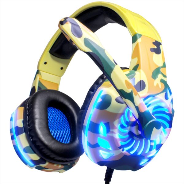Fone De Ouvido Pc Gamer Headset LED USB P2 - Imagem 3