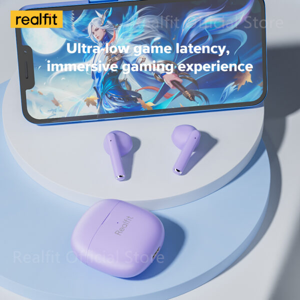 Realfit F1 TWS Fone De Ouvido Bluetooth De Boa Qualidade Sonora - Imagem 6