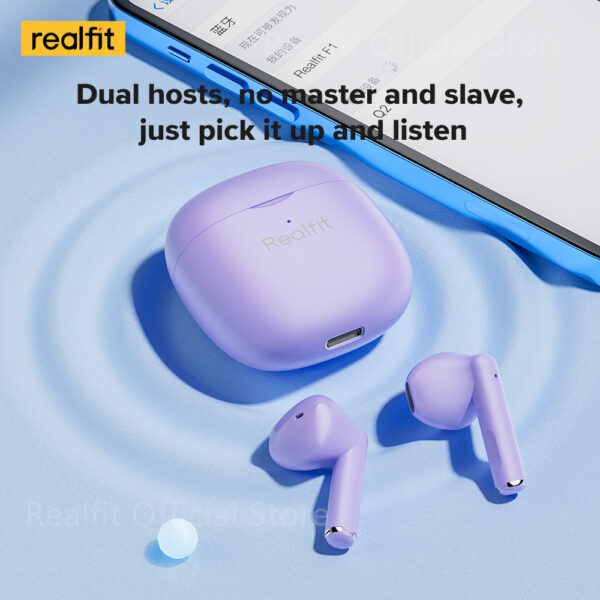 Realfit F1 TWS Fone De Ouvido Bluetooth De Boa Qualidade Sonora - Imagem 7
