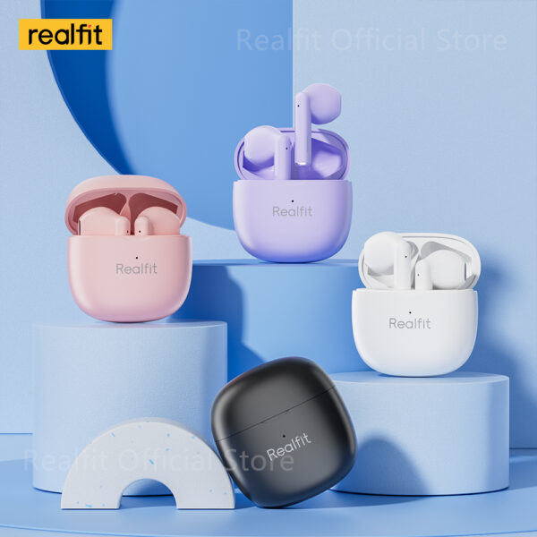 Realfit F1 TWS Fone De Ouvido Bluetooth De Boa Qualidade Sonora