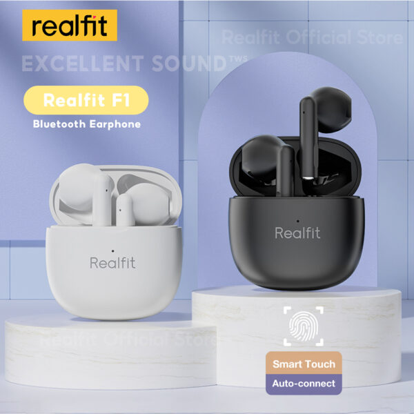 Realfit F1 TWS Fone De Ouvido Bluetooth De Boa Qualidade Sonora - Imagem 8