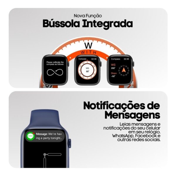 Smartwatch W29 Pro Serie 9 Ilha Dinamica - Imagem 5