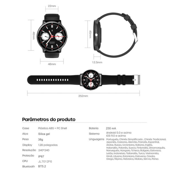 Relógio Inteligente Smartwatch My Watch C Pro IP67 - Imagem 8