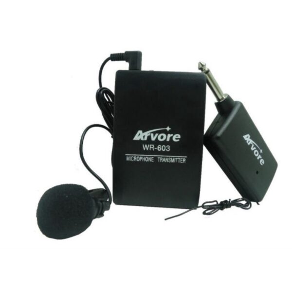 Microfone de lapela sem fio + receptor - Imagem 9